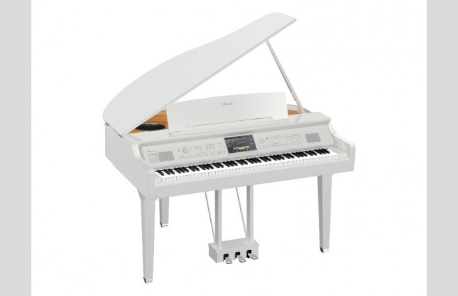 Used as New Yamaha Clavinova CVP809GPPW Polished White Digital Grand Piano - Image 1